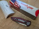 Kershaw 1610 Onion Centofante Folding Knife Dark Red Handles - Mib Papers. Fixed Price $109.98.