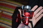Zebco Slingshot Red Spinning Fishing Reel Pond Creek. Fixed Price $15.99.