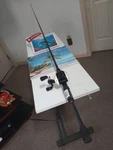 Baitcasting Fishing Rod Quantum Invade 6'6" Mh 10-20LB And Reel Octane. Fixed Price $58.00.