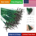 60PCS Fishing Wire Leaders Nylon-coated Line With Swivel.... Fixed Price $18.77.