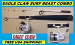 Eagle Claw Saltwater 7' Surf Beast Combo Brand New! Free Usa Shipping!. Fixed Price $59.99.