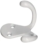 Stanley National Hardware V8007 3" Basic Double Robe Hooks In White. Fixed Price $5.49.