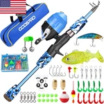 Kids Fishing Pole Pink, Portable Telescopic Rod And Reel Combo Kit - Wit. Fixed Price $44.67.