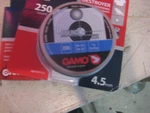 Gamo 250 Count Round Ball 5.5MM .22 Caliber Airgun Training Pellets. Fixed Price $15.00.