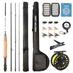 Fly Fishing Rod Reel Combo Starter Kit, Graphite With Cork Handle.... Fixed Price $130.09.
