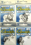 Four (4) Packs Gamakatsu Octopus Fish Hooks 02409 Size 2, 8/PACK, 32 Total. Fixed Price $15.95.