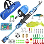 Kids Fishing Pole Pink, Portable Telescopic Rod And Reel Combo Kit - Wit. Fixed Price $40.36.