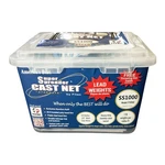 Fitec Super Spreader Cast Net 3/8 In. Mesh, Clear, 5' Radius With Lead Weights. Fixed Price $34.75.