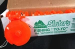 Vintage/new Slaters Fishing Yo-yo Fluorescent Orange Usa Reel Single Jig. Fixed Price $19.99.