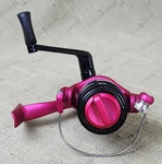 Shakespear Pink Amphibian Spin Caster Fishing Fresh Water Reel, Working Cond.. Fixed Price $18.96.