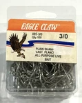 Eagle Claw 85 #3/0 100CT Nickel Plated Hooks Free Shipping. Fixed Price $19.99.