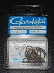 Pack Gamakatsu 47109 Round Bend Bronze Treble Hooks - Size 2 Super Sharp. Fixed Price $9.99.