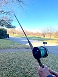 Vintage Classic - Pflueger Templar Saltwater Reel Garcia Conolon Rod. Fixed Price $120.00.