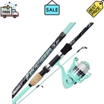 Okuma Fin Chaser X Series Spinning Rod And Reel Combo 7FT Sea Foam. Fixed Price $45.99.