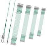 40 Pcs Stainless Steel Fishing Tackle Leader With Swivel Snap For Rigs. Fixed Price $10.98.