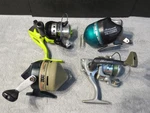 Lot Of 4 Zebco & Shakespeare Bait Cast Spin Fishing Reels. Fixed Price $19.95.