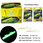 Thkfish 100PCS Fishing Glow Sticks Rod Floats Night Light Green. Fixed Price $24.59.