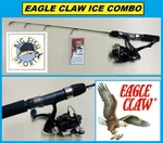 Eagle Claw Ice Fishing Rod And Reel Combo 28" Length Free Usa Ship #IE281C. Fixed Price $32.98.