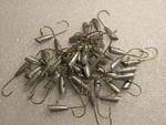 Non-lead Shad Darts Unpainted Head Crappie Panfish Ice Fishing Jigs. Fixed Price $29.99.