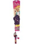 Barbie Shakespeare Youth Fishing Rod And Spincast Reel Lighted Kit. Fixed Price $31.99.