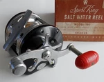 Vintage Sport King M-197 Salt Water Reel Montgomery Wards No. 60-6528. Fixed Price $26.00.