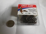 100 Eagle Claw Bronze Baitholder Fish Hooks, Size #2. Fixed Price $10.99.