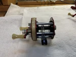 Beautiful Vintage Early Abu Ambassadeur 1750A Red Bait Casting Reel Made Sweden. Fixed Price $50.00.