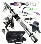 Bntteam Portable Fishing Spinning Rod And Reel Combo Set Carbon Fiber. Fixed Price $108.06.