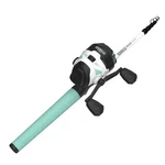 Fishing Rod Combo Telescopic 18.5-6FT Spincast Reel Seafoam Zebco Roam 18.5-INCH. Fixed Price $74.99.