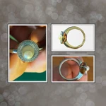 Movado Women's 18K White Gold Pearl & Diamond Ring.. Fixed Price $1750.00.