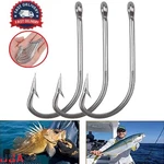 50PC 34007 Stainless Steel O'shaughnessy Fishing Hooks Long Shank Saltwater. Fixed Price $10.50.