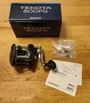 Used Shimano TEK800PGA Tekota Level Wind Conventional Reel. Fixed Price $260.00.