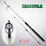 Crocodile E-30 Mh 8'10" Transparent Solid Fiberglass Fishing Rod 2 Section. Fixed Price $39.99.