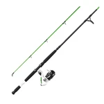 Zebco Bite Alert Spinning Reel And Fishing Rod Combo 7-FOOT 2-PIECE Fiberglass. Fixed Price $97.07.