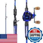 One Bass Fishing Rod And Reel Combo IM7 Graphite 2 Pc Blank Baitcasting. Fixed Price $101.52.