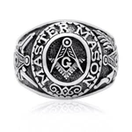 925 Sterling Silver Freemason Masonic Master Compass Ring. Fixed Price $63.95.