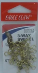 Eagle Claw 01251-004 Brass 3 Way Swivel Size 12CT. Fixed Price $7.43.