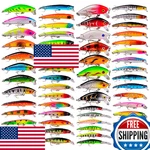 Baikalbass Fishing Lures Kit Set Topwater Hard Baits Minnow Crankbait Penci. Fixed Price $74.91.