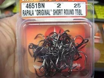 25 Vmc Original Rapala Short Round Treble Fish Hooks Black Nickel 4651BN Size. Fixed Price $13.64.