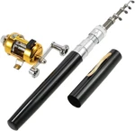 Mini Portable Pocket Rod Pen Aluminum Alloy Fishing Pole Reel Combos. Fixed Price $21.69.