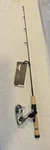 New Pflueger Trion Spinning Reel And Fenwick Hmg Ice Fishing Rod Combo 28" Med. Fixed Price $110.00.