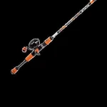Hi-viz Orange 5FT Spincast Combo Mod Action Fiberglass Profishiency. Fixed Price $40.38.