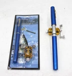 Lot Of 2 Mini Fishing Tackle Pocket Pen Kit Rod Pole Spin Reel Combo Blue Usa. Fixed Price $11.42.