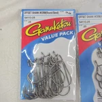 Gamakatsu Offset Shank Worm Rb 3/ 0-2 PACKS=(25 Per Pack) 50 Hooks Total. Fixed Price $22.00.