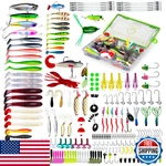 Oystern 232PCS Fishing Kit - Tackle Lures Spinner Baits Bass Trout. Fixed Price $46.03.