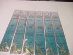 36 Fish Hooks Snelled Beaded Gold Baitholder Porgy Sea Bass Rig 12" Mono Choice. Fixed Price $13.99.