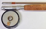 Royal Lancer Custom Built, #RL5-86, 2 Piece 103" Fiberglass Fly Rod W/reel, Ex. Fixed Price $159.99.