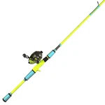High-vis & Blue 6FT Spincast Combo Med Action Fiberglass Profishiency. Fixed Price $50.49.