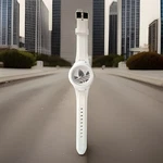 Adidas Aberdeen White Silicone Men's Watch ADH9084 9.5 Long, 8.25 Max Wrist. Fixed Price $38.00.