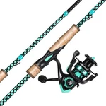 Sougayilang Fishing Rod Combo, Action 2 6'0"-MEDIUM-FAST-1000 Reel, Blue. Fixed Price $73.49.